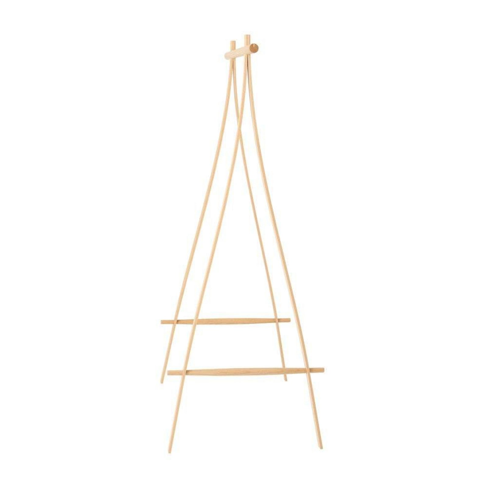 Coat Stand 100 Oak/Brass - Made By Hand