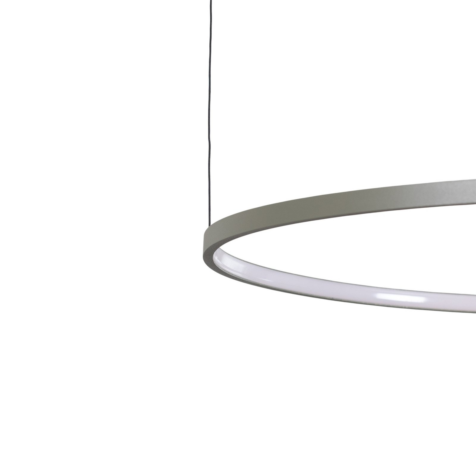 CIRCOLO LED pendant light, olive green, Ø 30/45/60 cm, 3-bulb