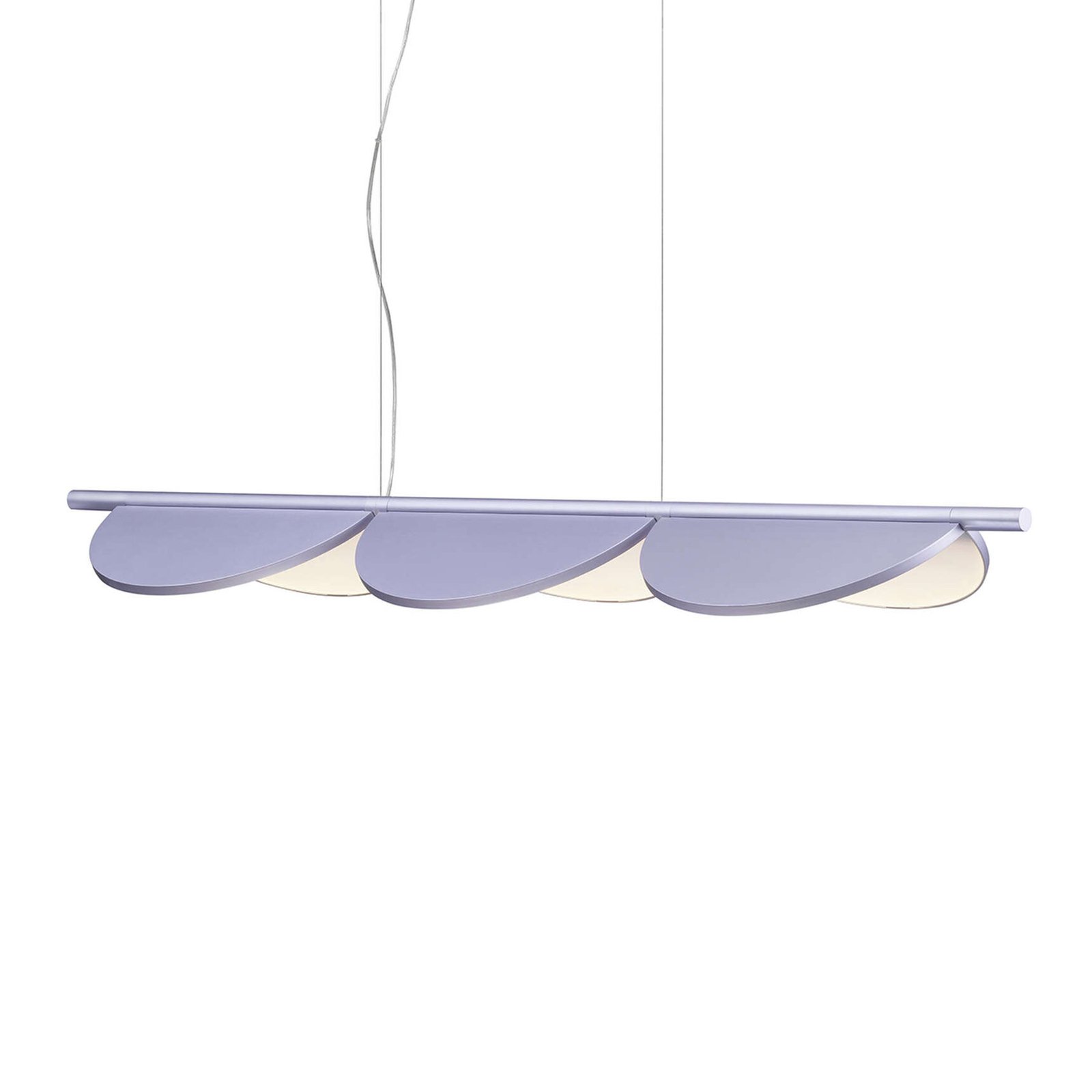 FLOS Almendra Linear LED hanging light, three-bulb