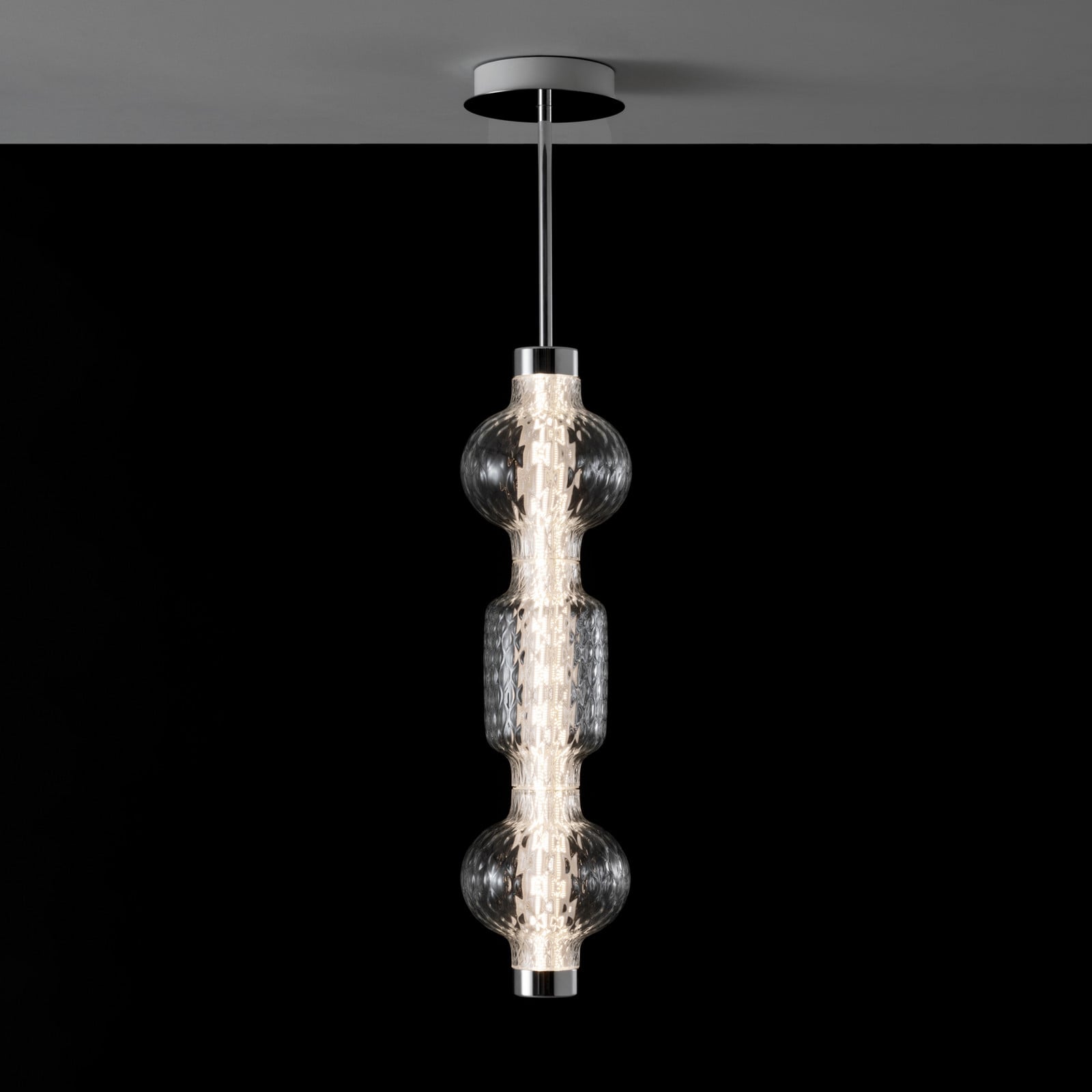 Alambicco Vertical App LED-hengelampe 73 cm 3 000 K – Artemide - Stue - Design - Glass - Med en lyskilde