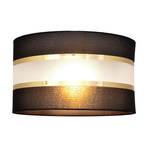 Abat-jour Helen E27 Ø25/H15 cm noir-doré