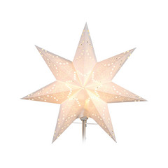 Papierowy zamiennik gwiazdy Sensy Star biały Ø 34 cm