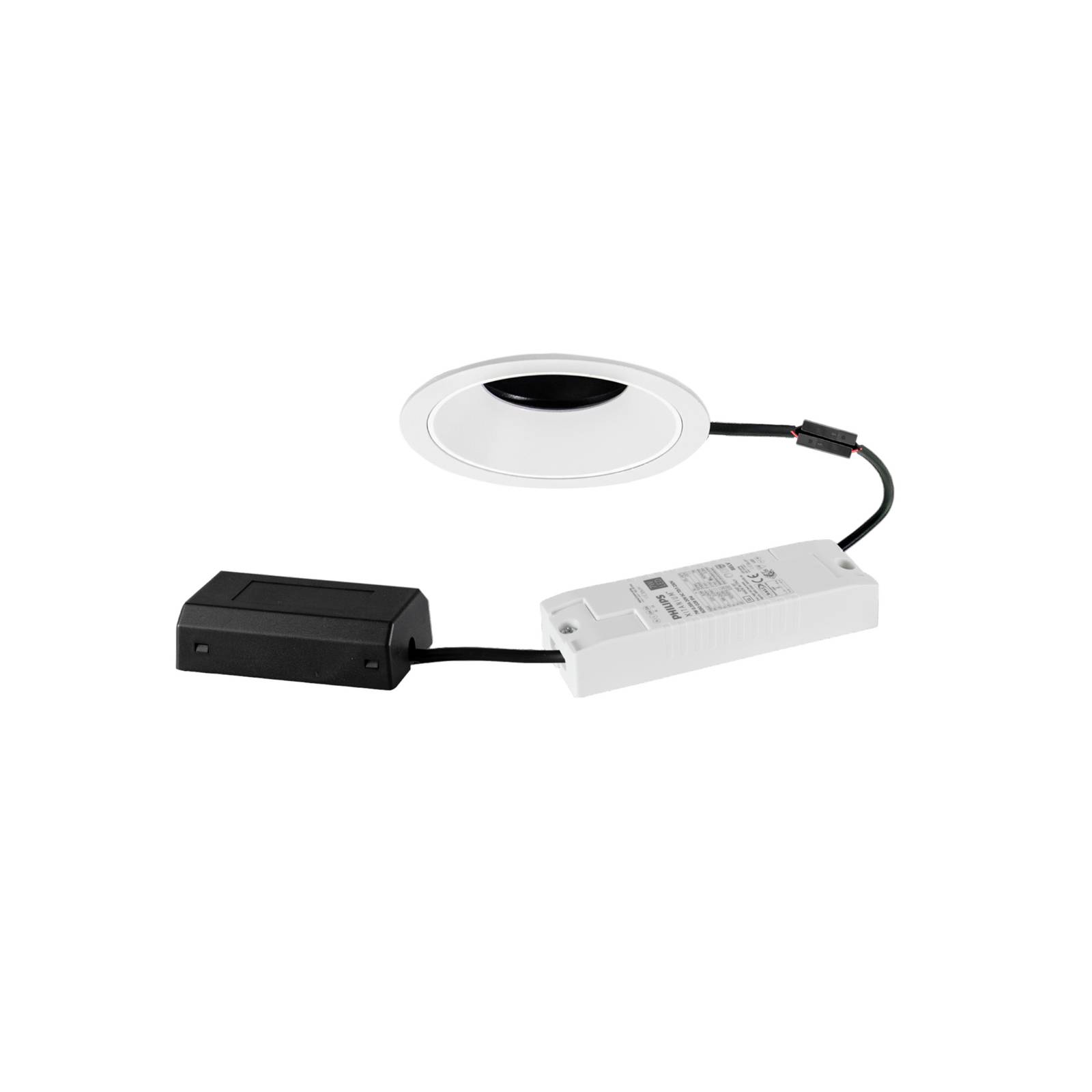 BRUMBERG Binato Downlight voor woonkamer / eettafel - wit / opaal - Aluminium - lamp - inbouwspot plafond - dimbaar