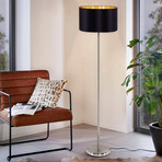 Elegant fabric floor lamp Maserlo