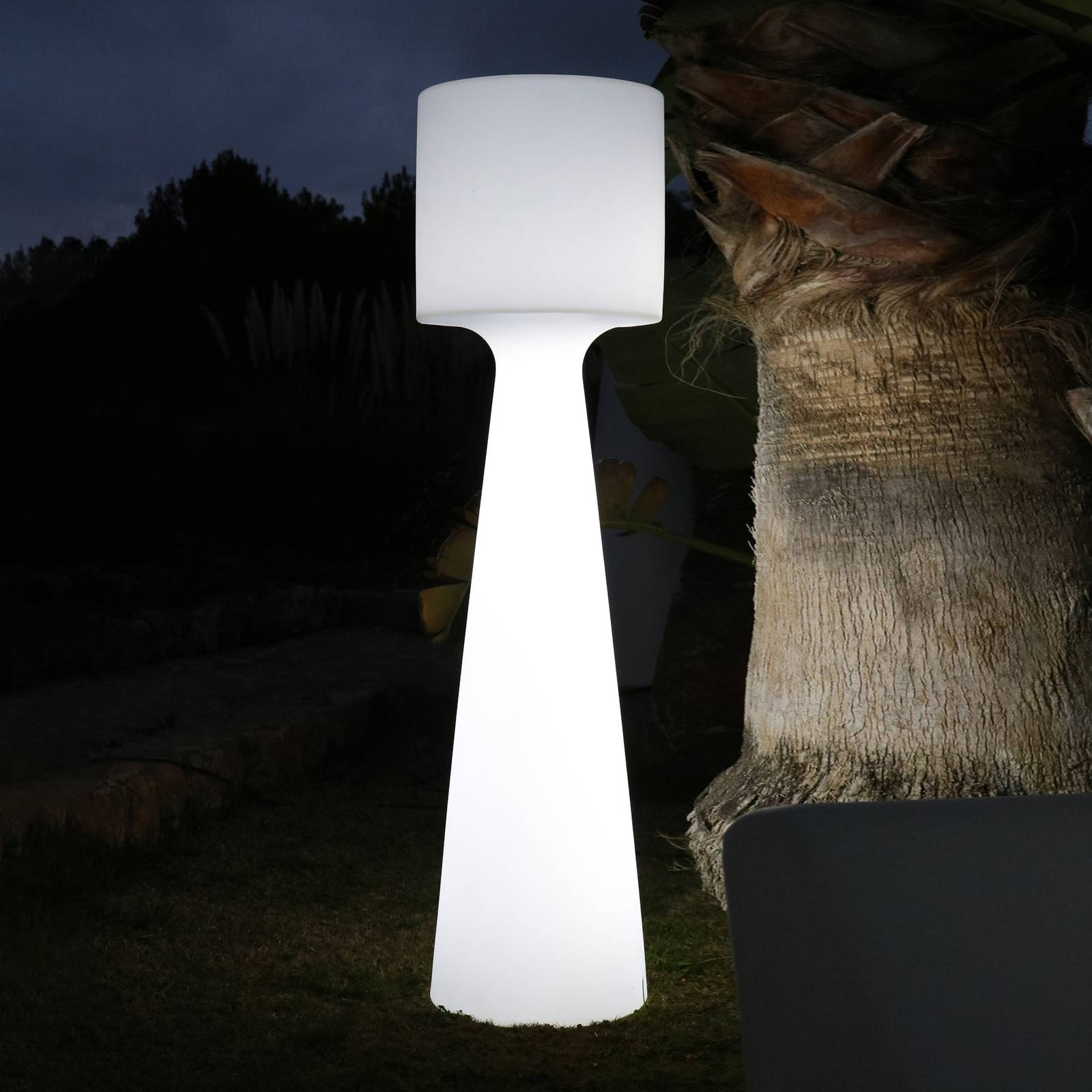 Newgarden Grace lampe sur pied LED IP65 blanc 170 cm