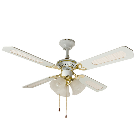 Deckenventilator CALICE 3-flammig, weiß