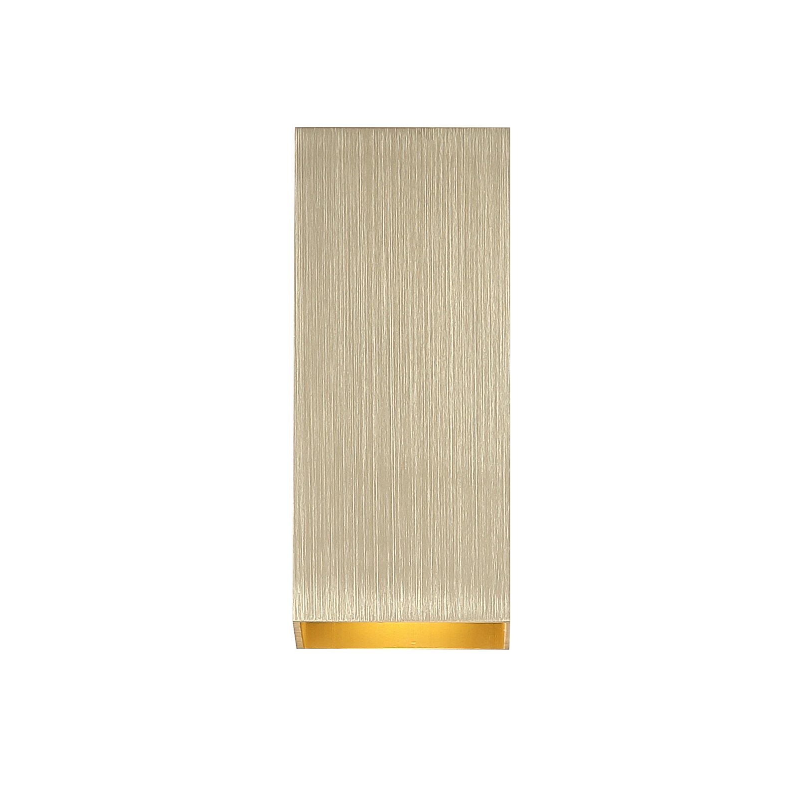Sienas lampa London Square, zelta krāsā, augstums 15 cm, 2 spuldzes.