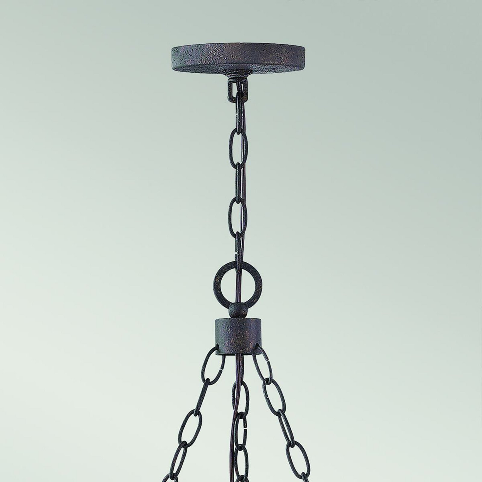 Luster Sawyer, 6-pl., farba dreva, oceľ, sklo, E14