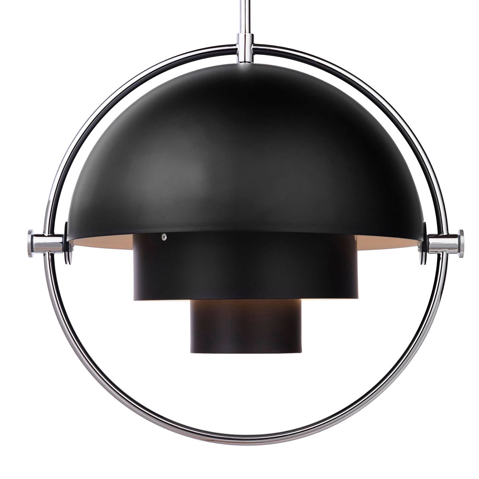 GUBI Multi-Lite függő lámpa 32 cm króm/fekete