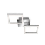 Frame LED sensor ceiling light chrome/alu 47×23 cm