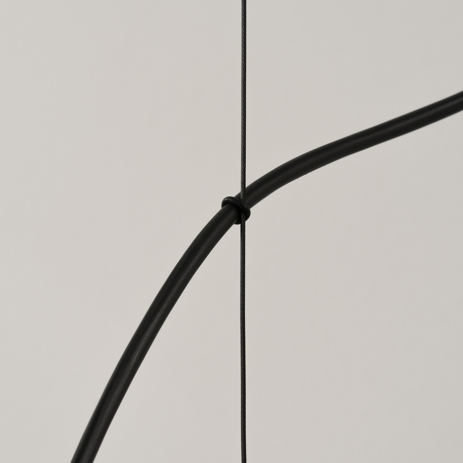 Milan Wire pendant light Ø 24 cm mink-coloured