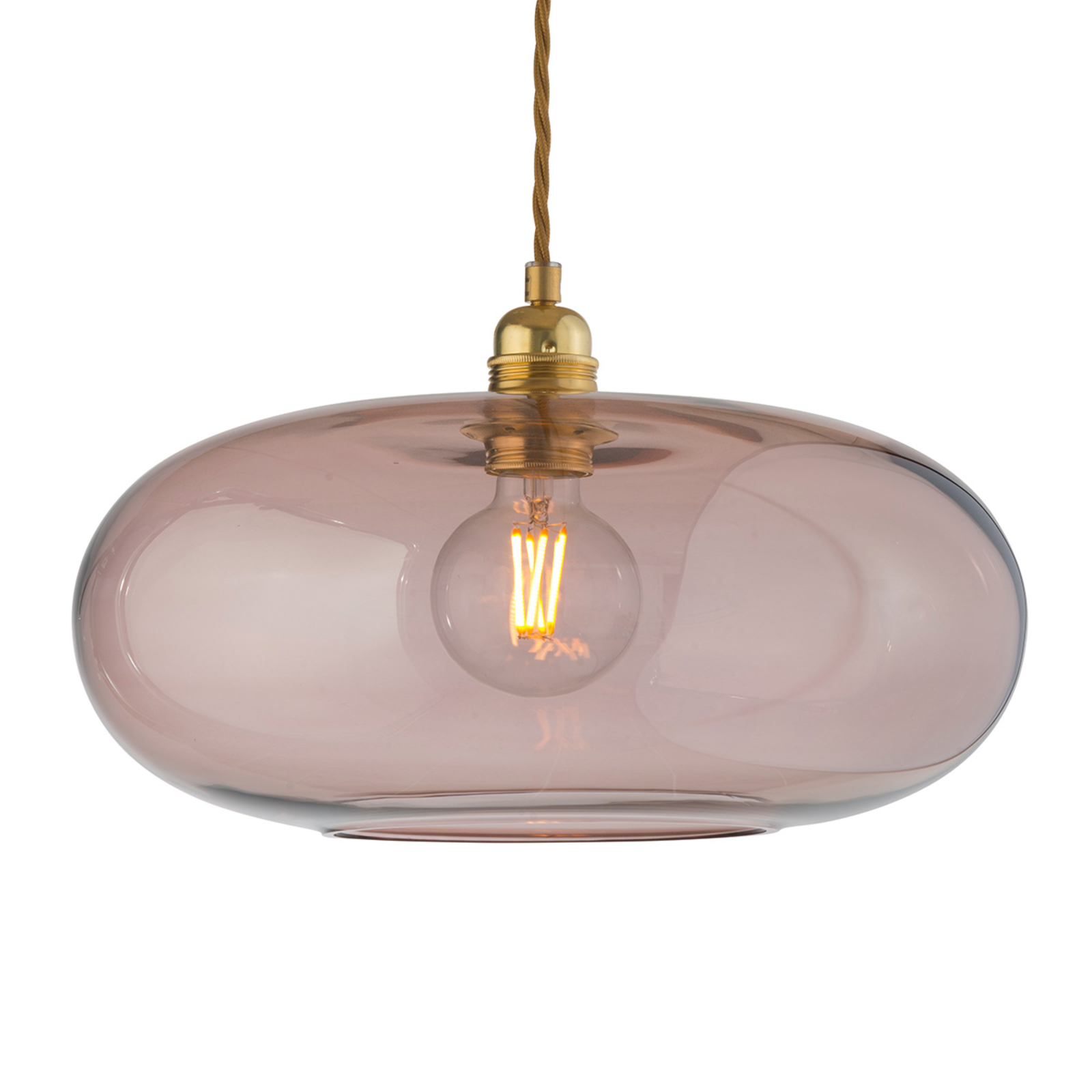 EBB & FLOW Horizon függő lámpa rozé-barna Ø 36 cm