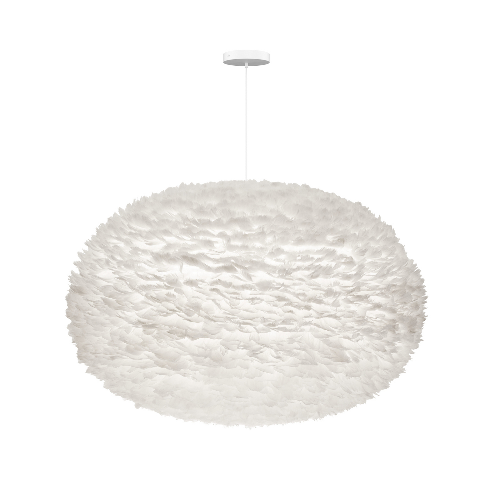 EOS XXL Hängelampe, weiß, Ø 110 cm, Federn E27 - UMAGE