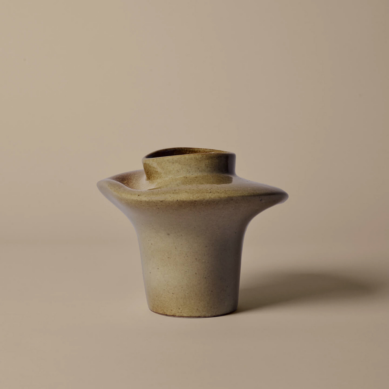 Evio vase, elm green, height 22 cm, stoneware - ferm LIVING
