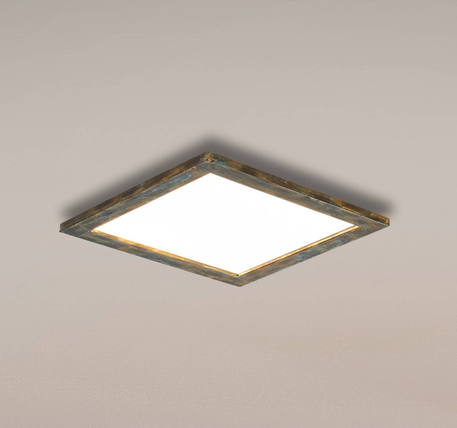 Quitani Aurinor LED-panel guldfarvet patina 45 cm