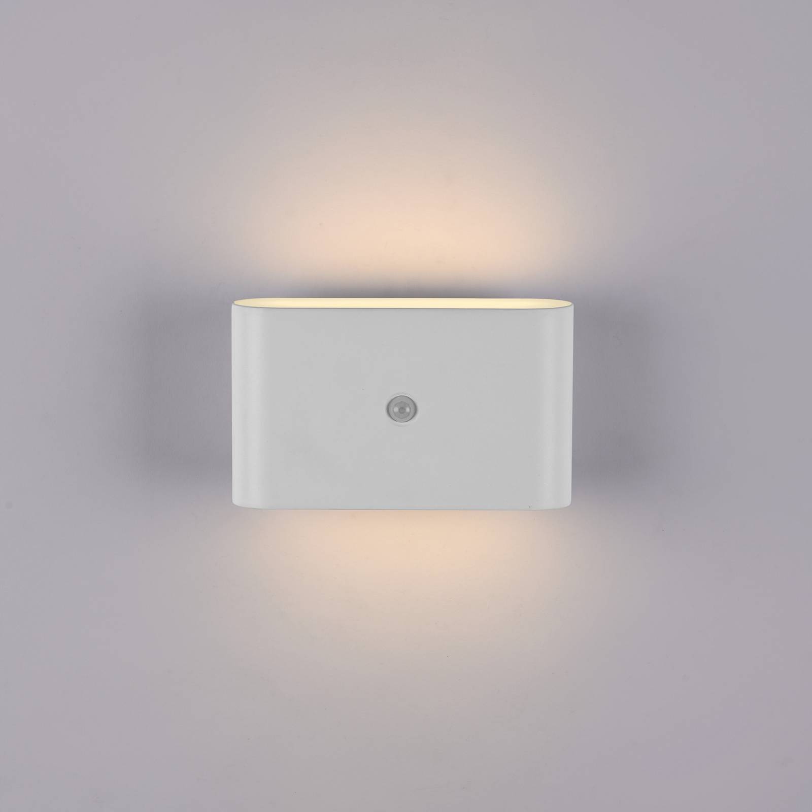 JUST LIGHT. kinkiet LED na akumulator Ziddy, biała, czujnik 3000 K
