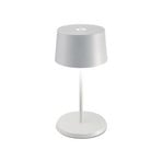 Zafferano Olivia mini 3K lampe de table rechargeable blanc