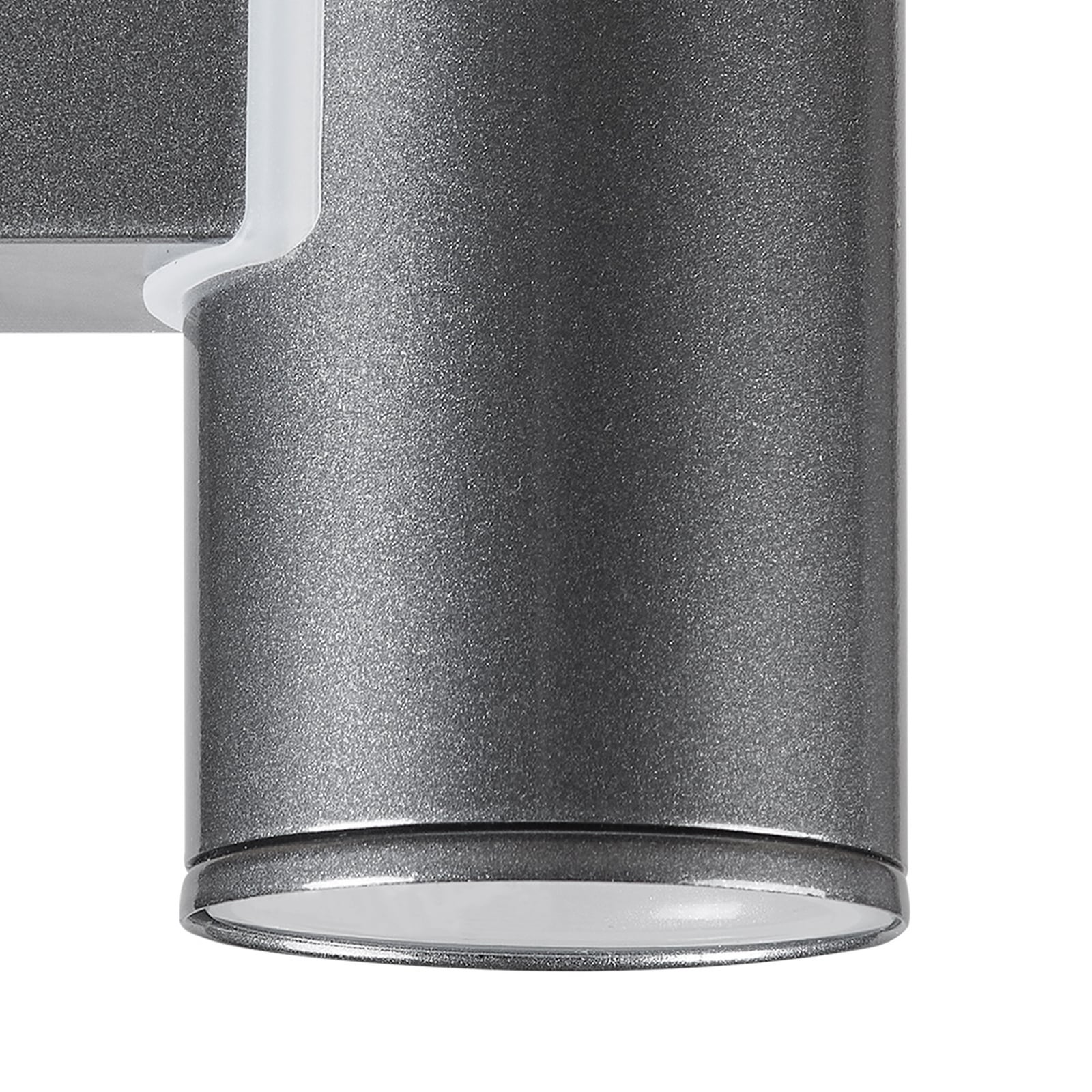 Wandlampe Riga, anthrazit, Höhe 15 cm, Metall