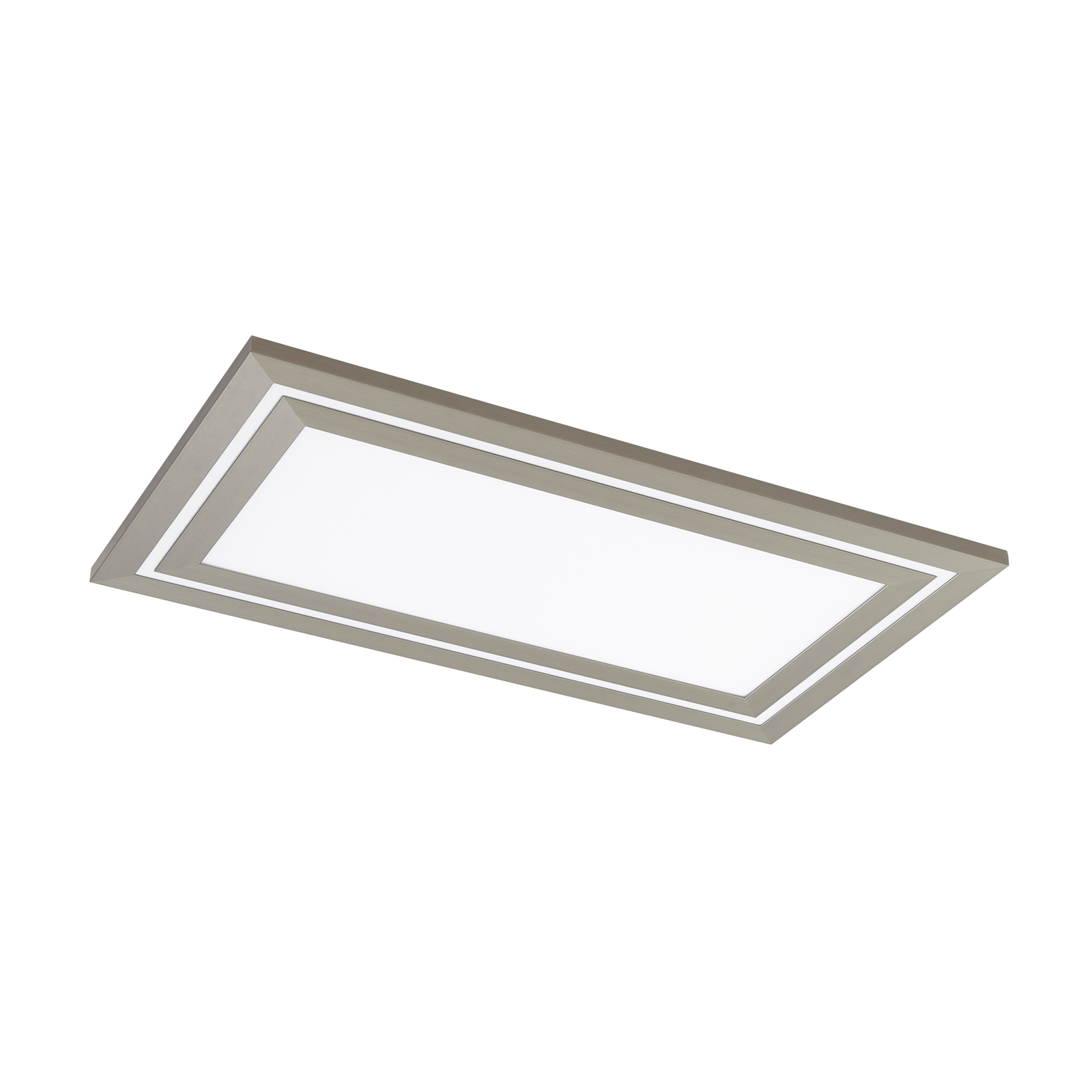 Lucande LED ceiling lamp Leicy, nickel, 80 cm, RGBIC, CCT