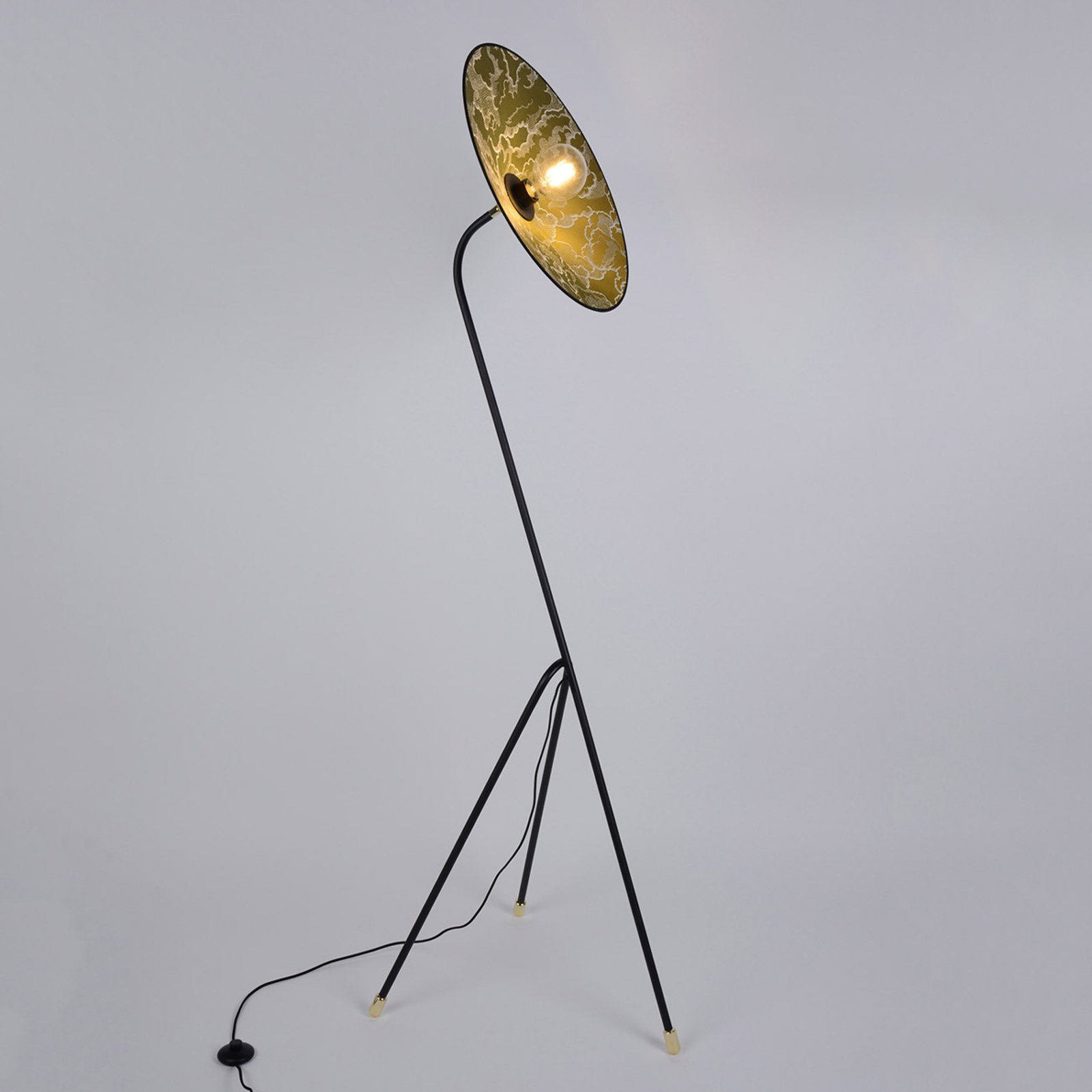 MARKET SET Gatsby floor lamp, lampshade with decor