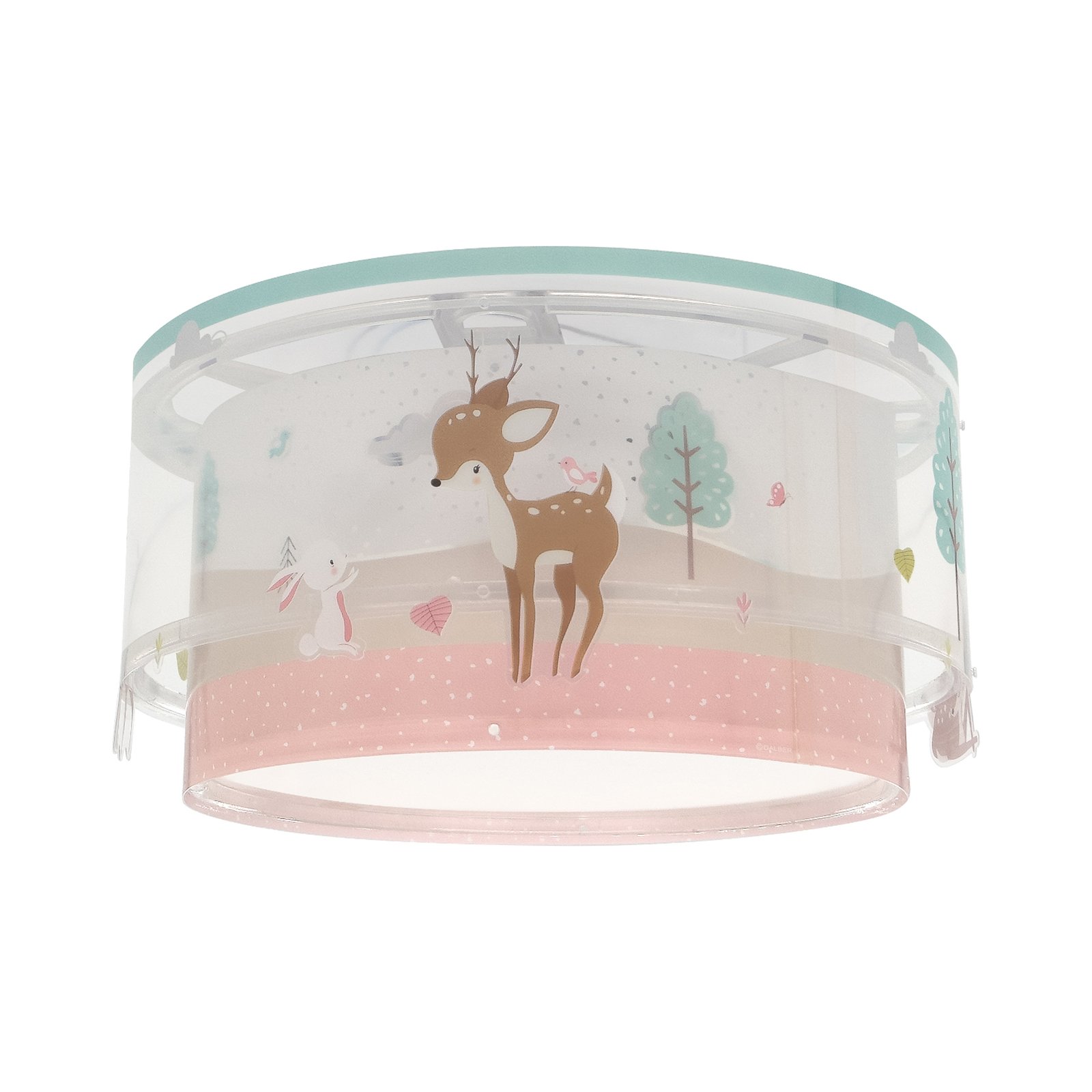Dalber Loving Deer children's ceiling light, deer motif
