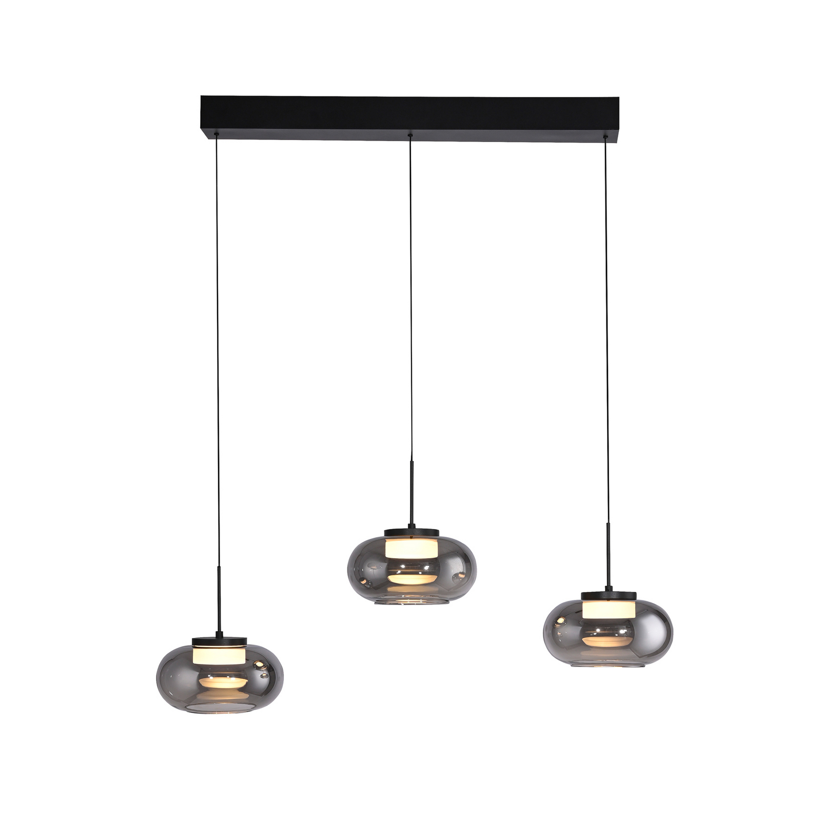 LED-visoka svetilka Sia, 3-svetilna, dimno siva, 3.000 K LED-visoka svetilka Sia, 3-svetilna, dimno siva, 3.000 K