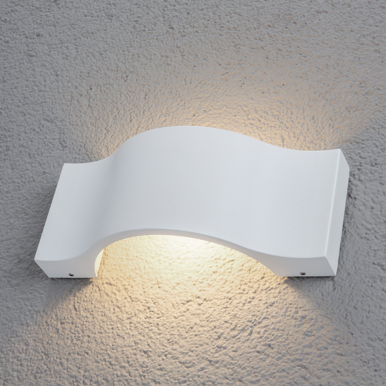LED outdoor wall light JACE, white