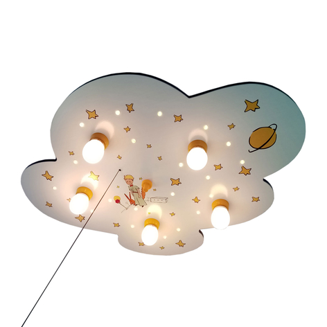 Deckenleuchte Kleiner Prinz Wolke, weiß