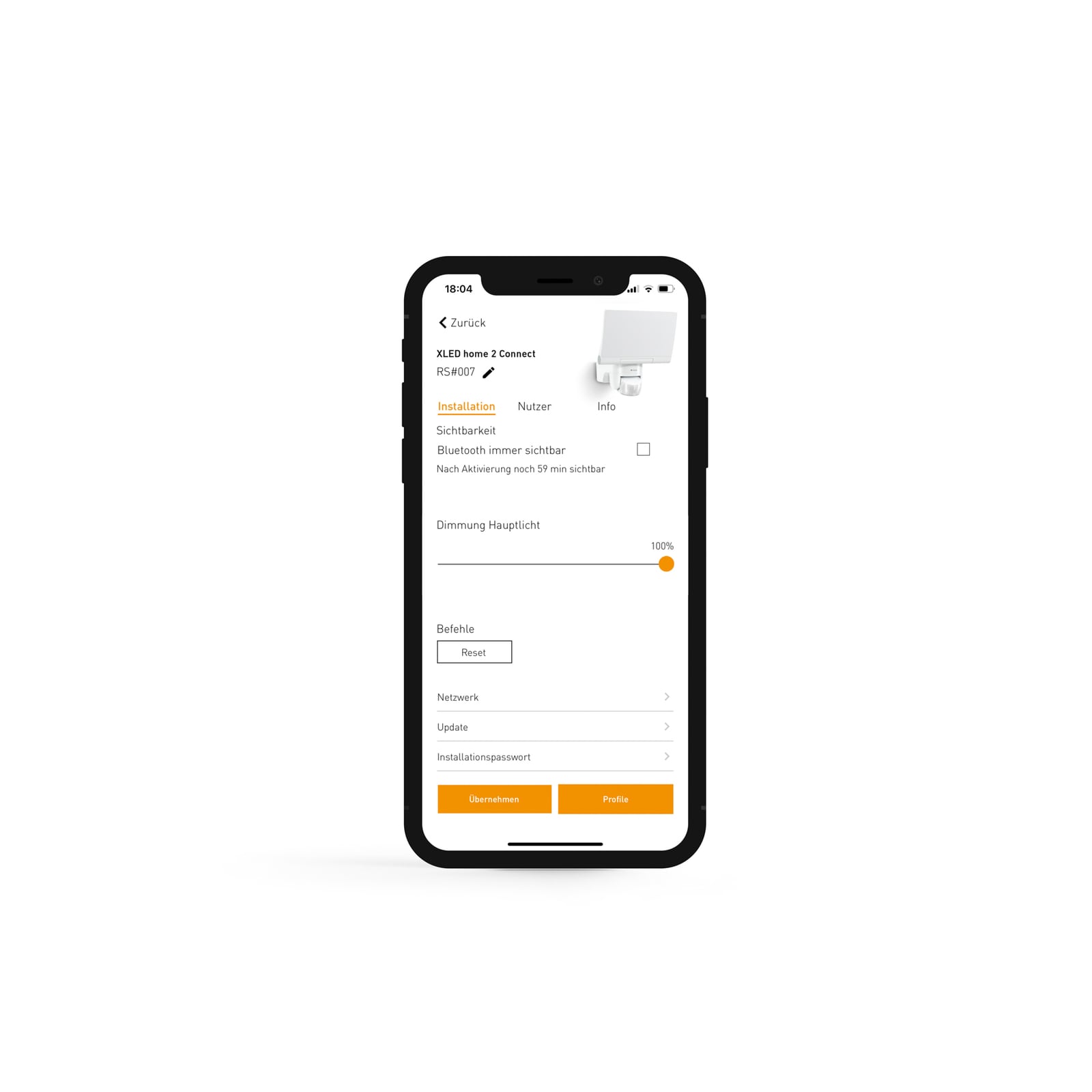 XLED Home 2 SC Faretto da esterno con sensore intelligente, nero - STEINEL