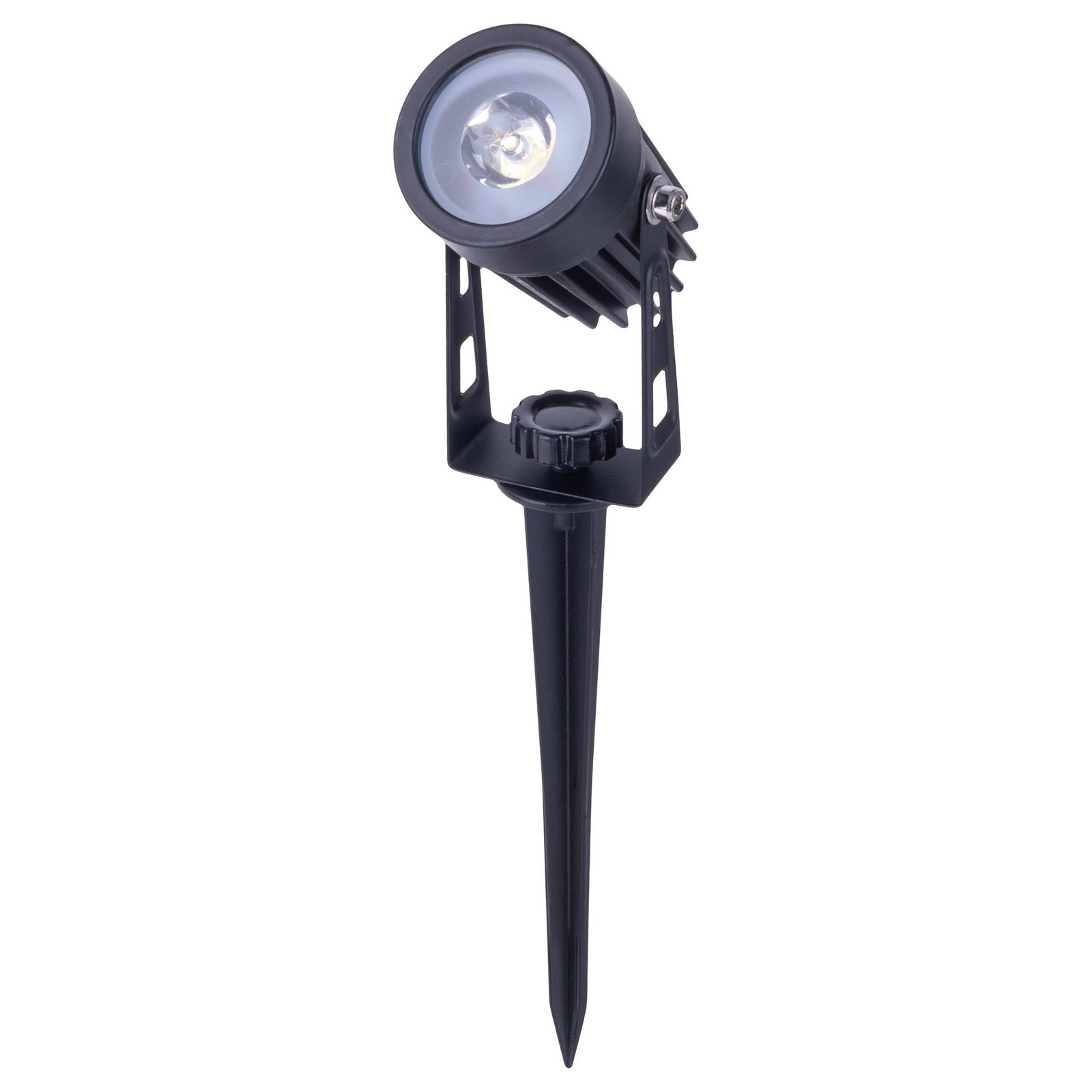 LED-Solar-Erdspießstrahler SPOTI, schwarz, 3er-Set, IP44