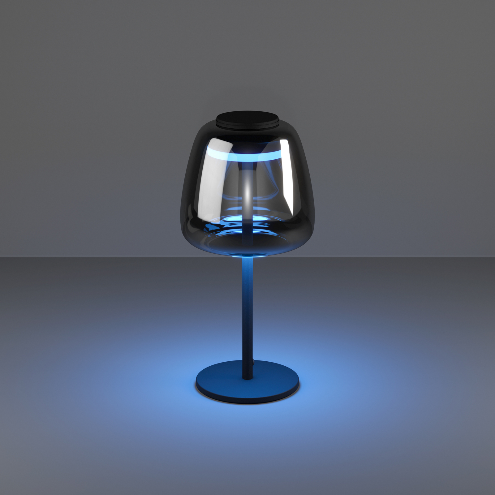 EGLO connect LED stolna lampa Alfero-Z, RGB, CCT, crna