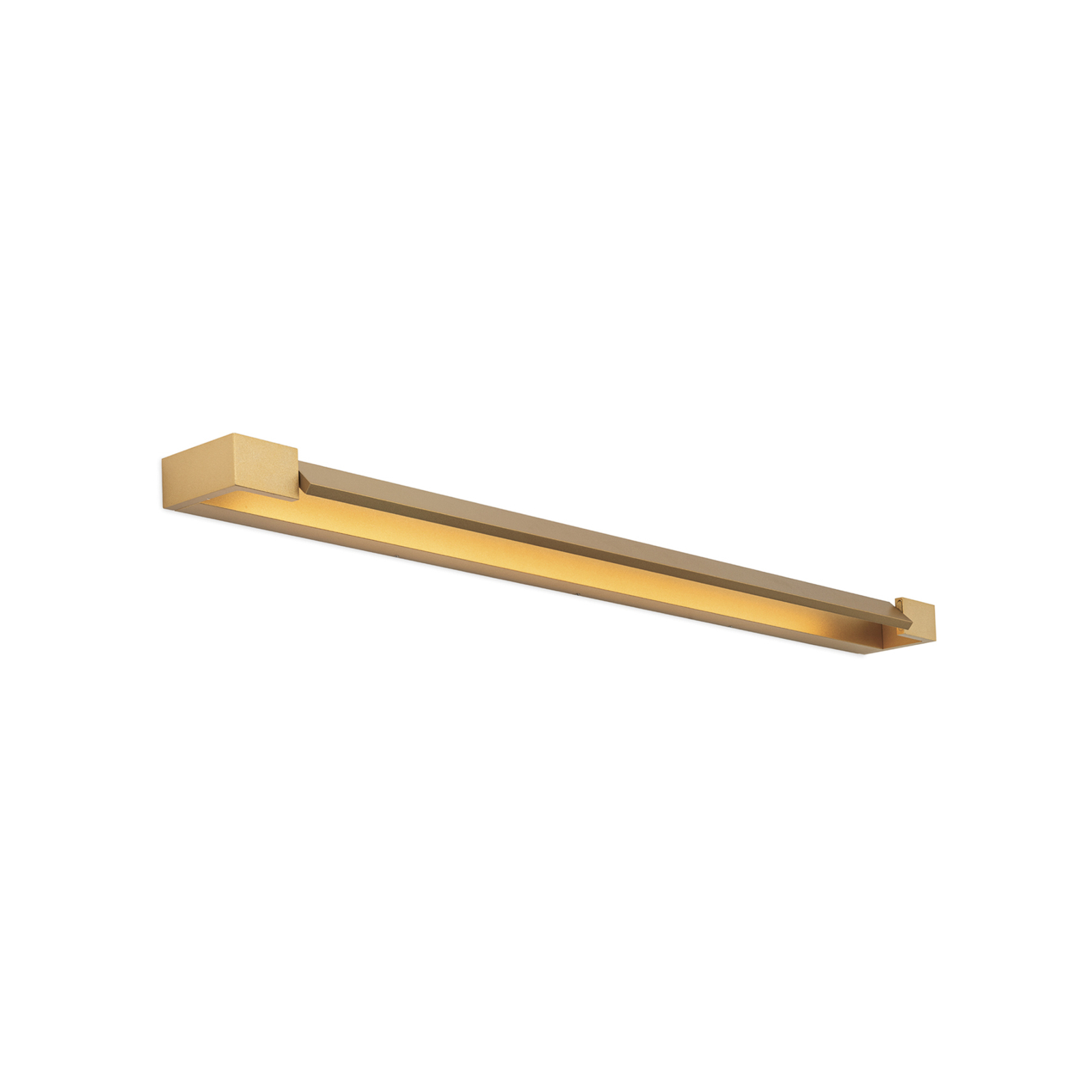 LED bathroom wall lamp Marylin, length 90 cm, gold, aluminium