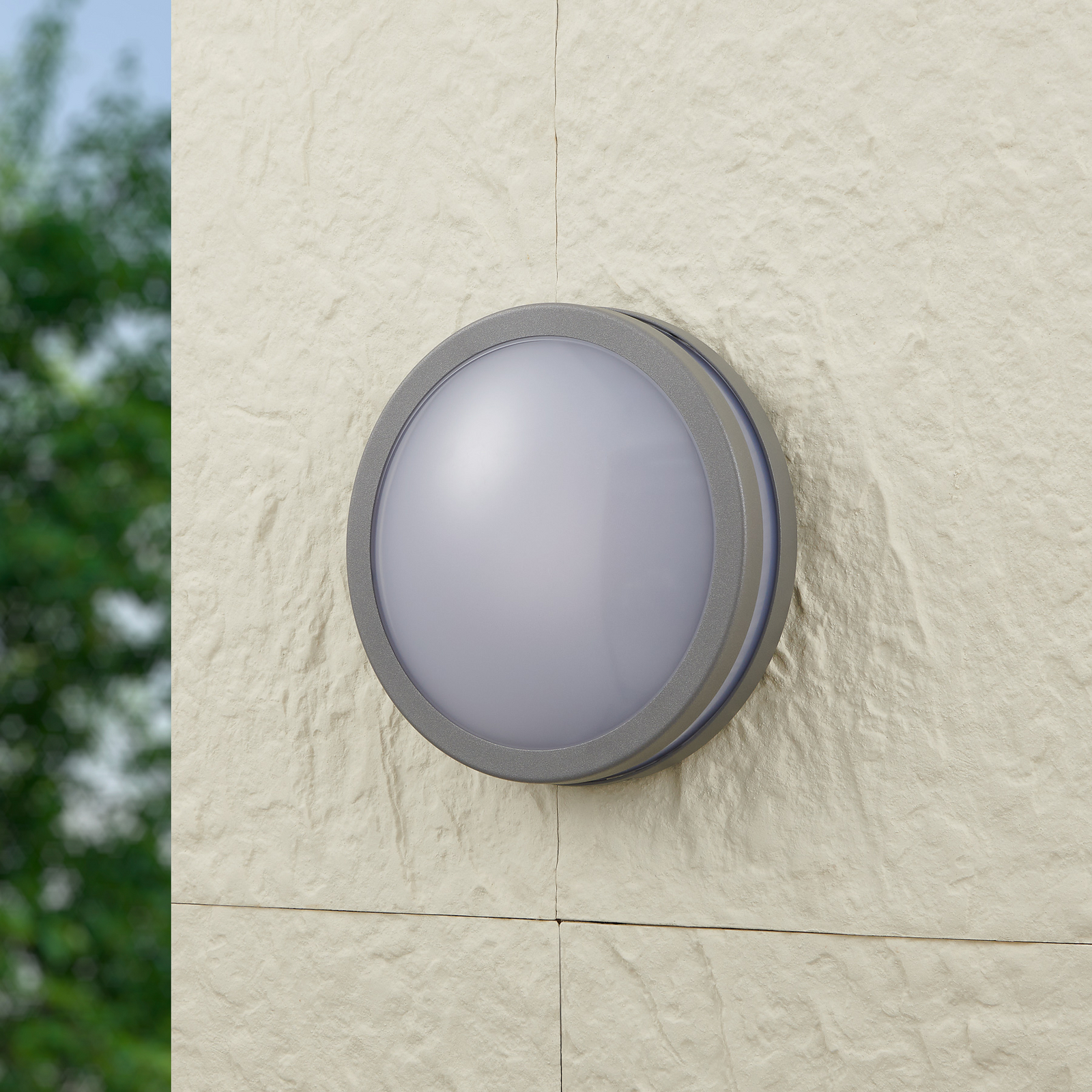 EGLO connect Locana-C Applique da esterni LED argento