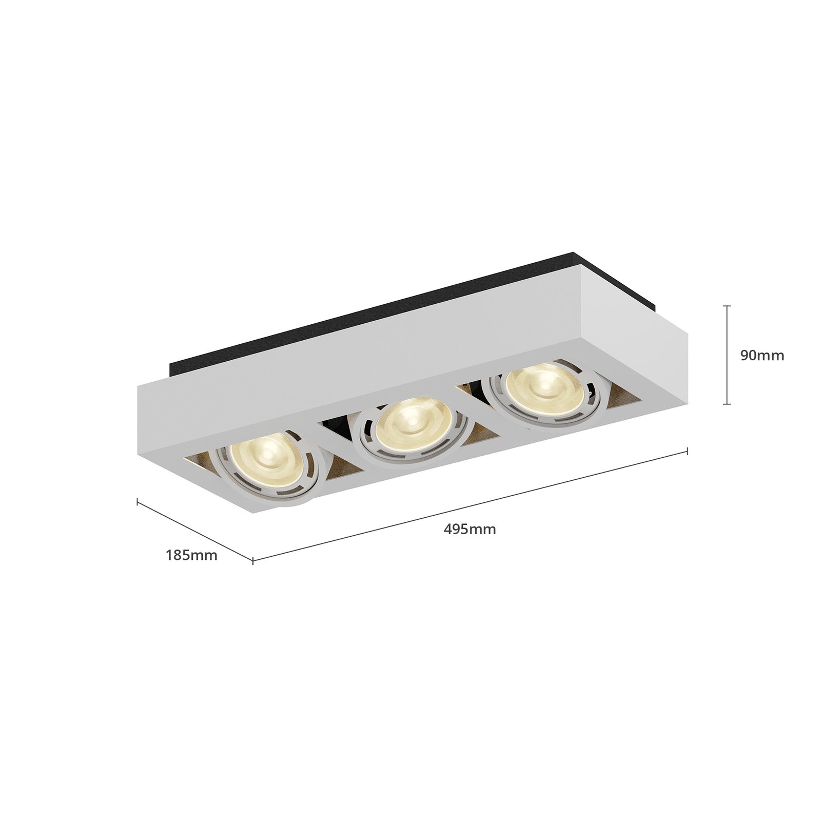 Ronka 3 Plafonnier White - Arcchio