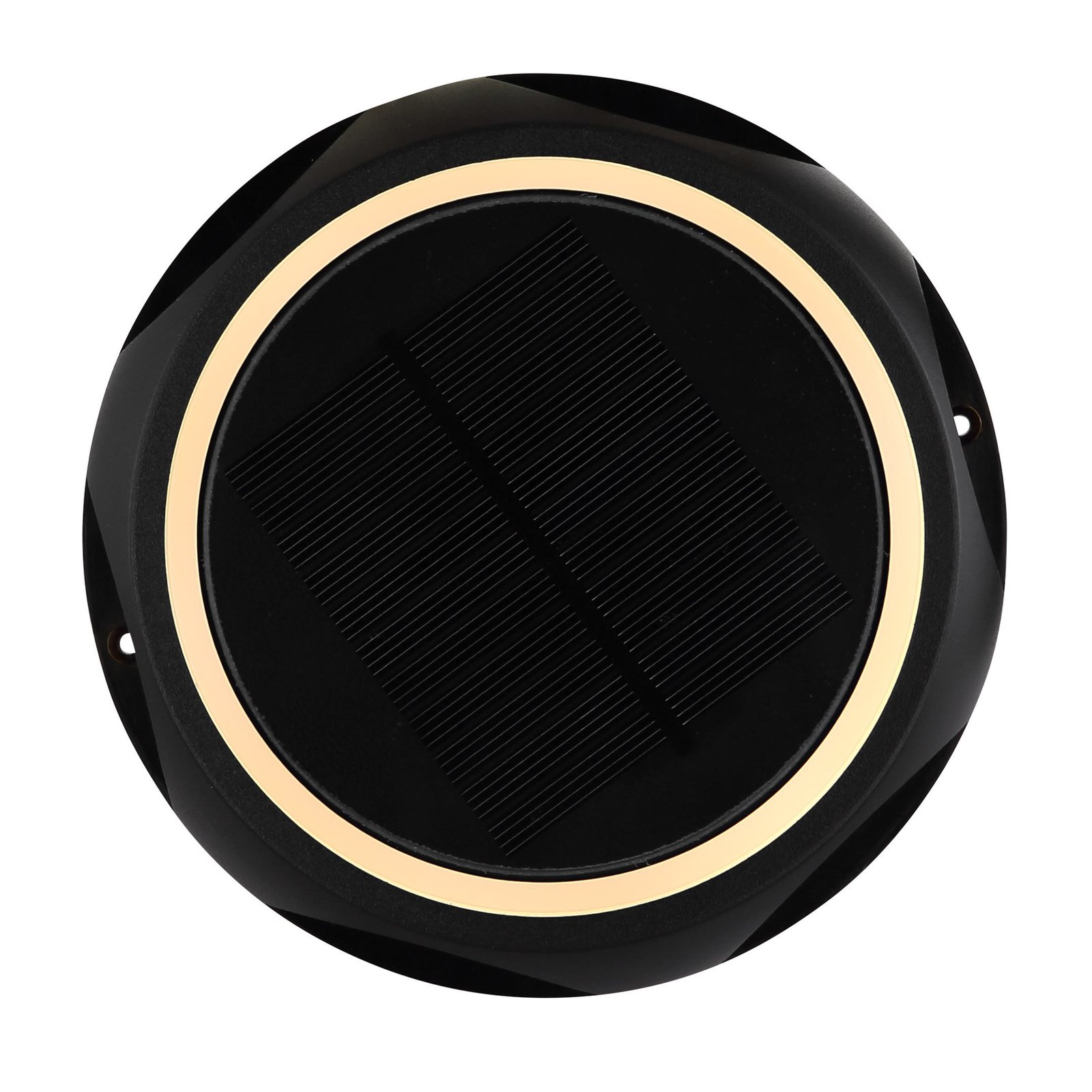 Lampada LED solare 36506, picchetto a terra, applique, nero, alluminio