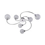 Tyron Deckenleuchte Chrome/Clear - Lindby