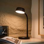 Lindby Tijan LED-Tischleuchte, schwarz, Flexarm