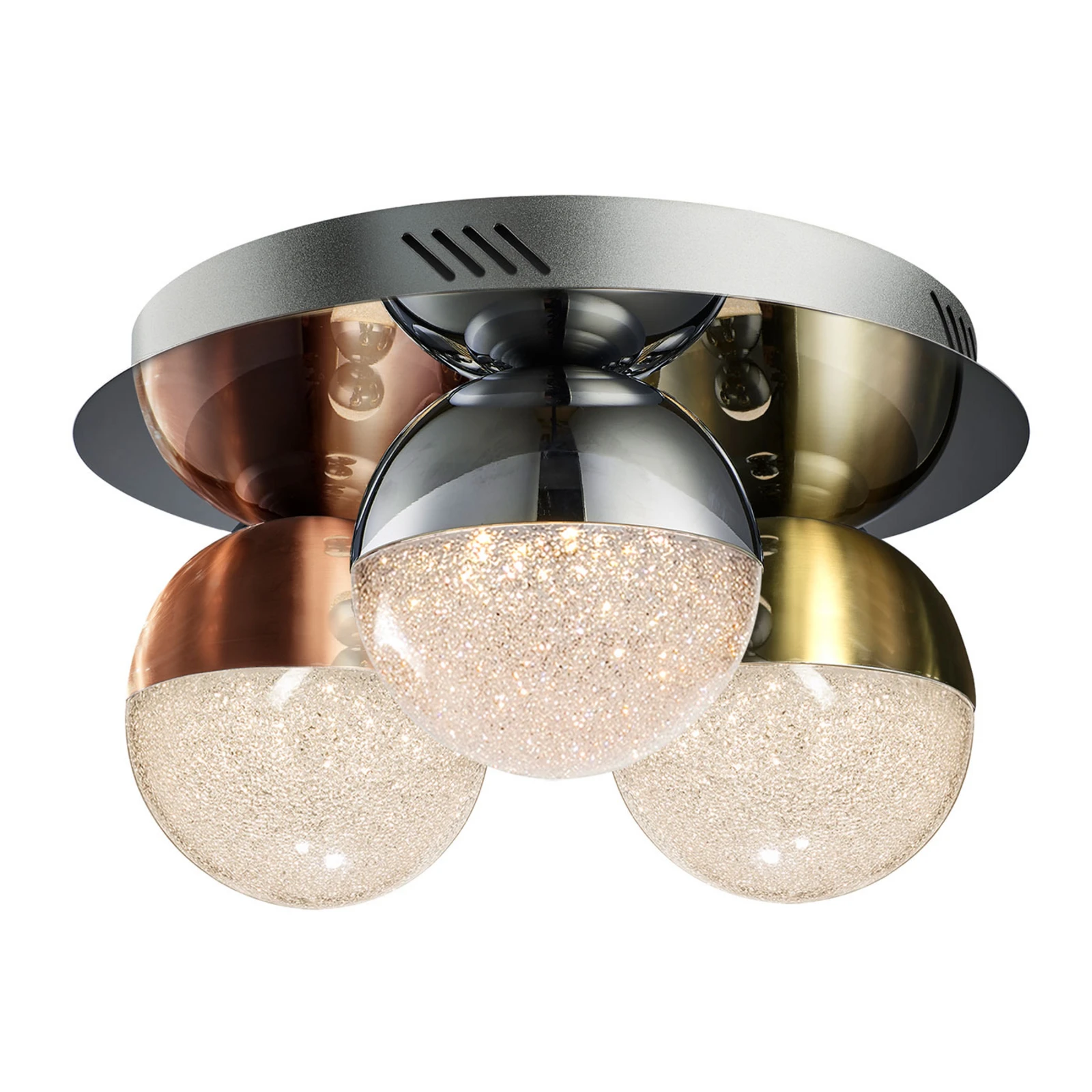 Plafonieră LED Sphere, multicolor, 3 becuri