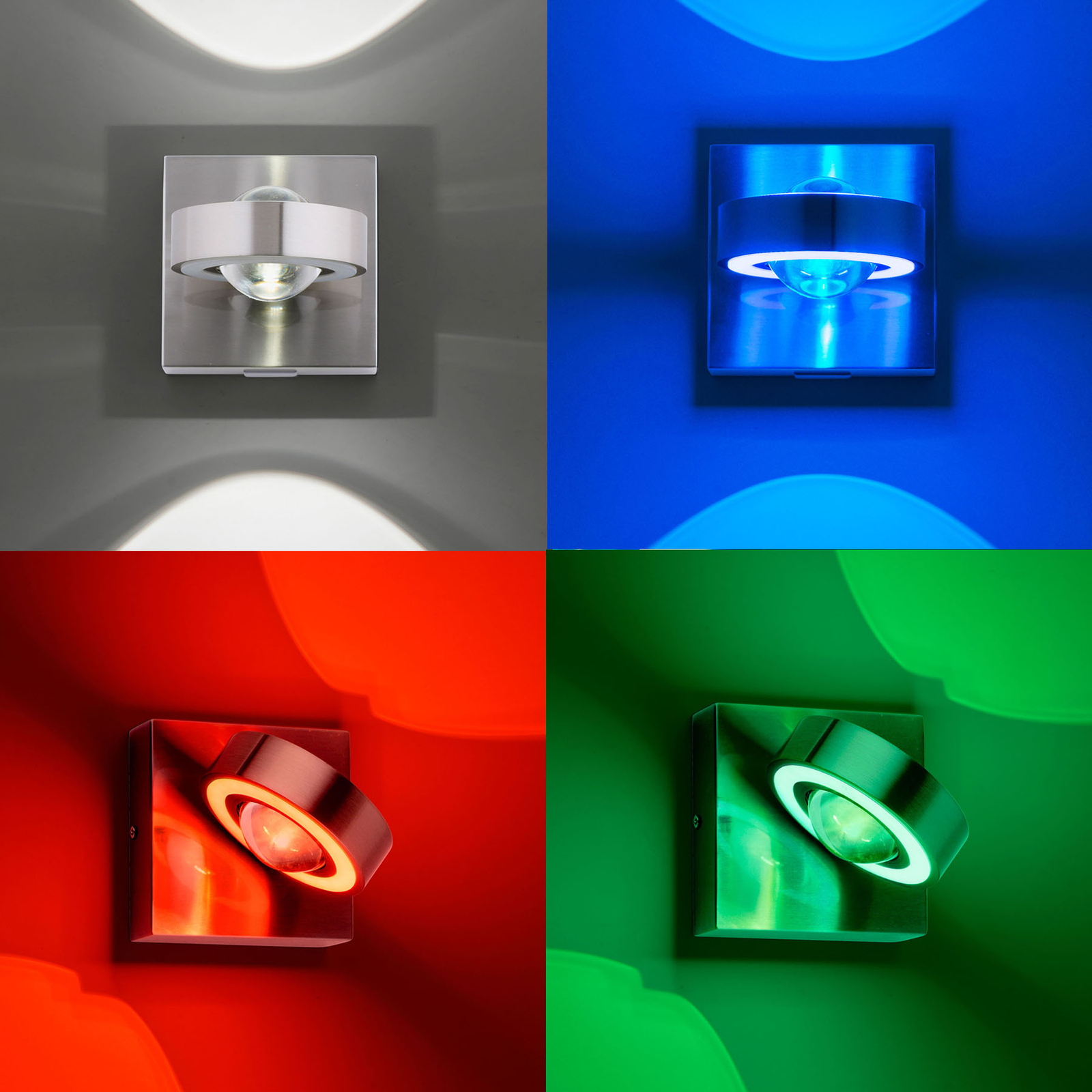 Paul Neuhaus Q-MIA applique LED, acciaio