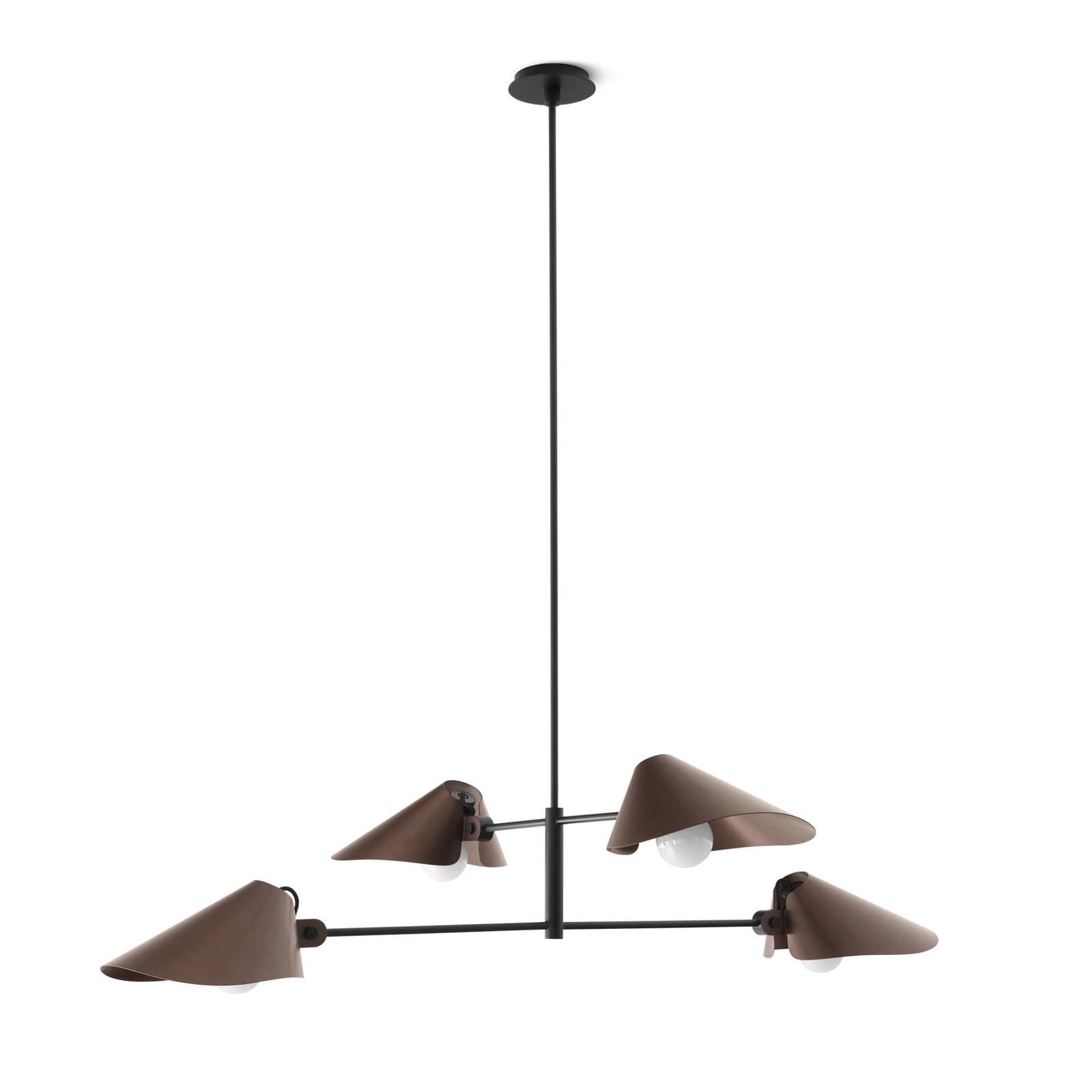 &TRADITION Hängeleuchte Bonnet SC93, bronze, Höhe 140 cm günstig online kaufen