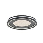 Plafonnier LED Tillian, noir/or, à intensité variable - Lucande