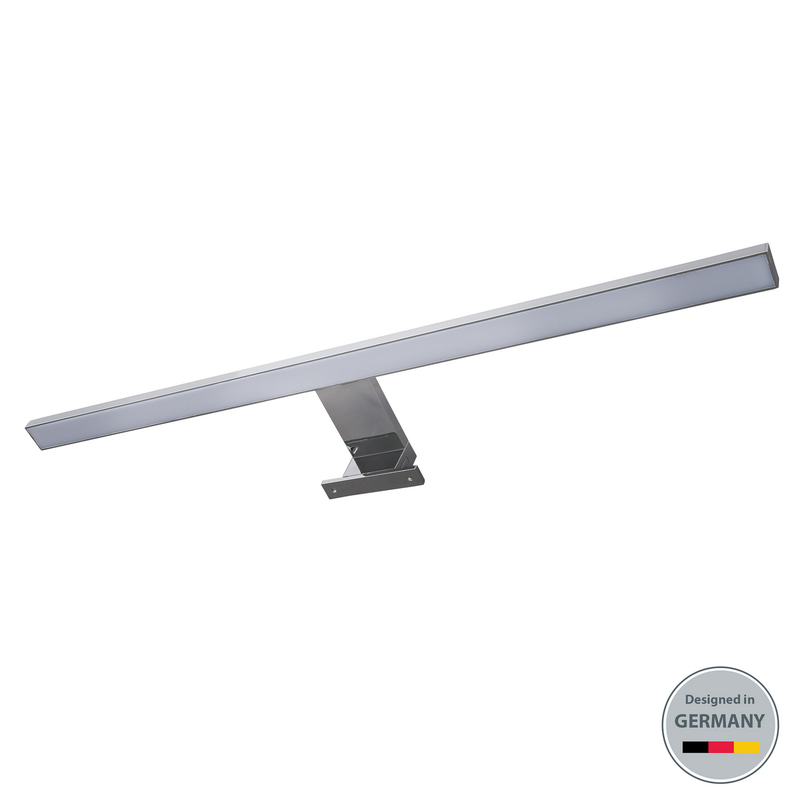 LED-ogledalo Mira, širina 60 cm, krom, kovina, 4.000 K LED-ogledalo Mira, širina 60 cm, krom, kovina, 4.000 K