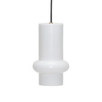 Pilule Down hänglampa, vit blank, Ø 15 cm – Hübsch