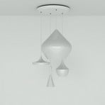 Tom Dixon LED závěsné světlo Beat System round, bílé, Ø 85 cm