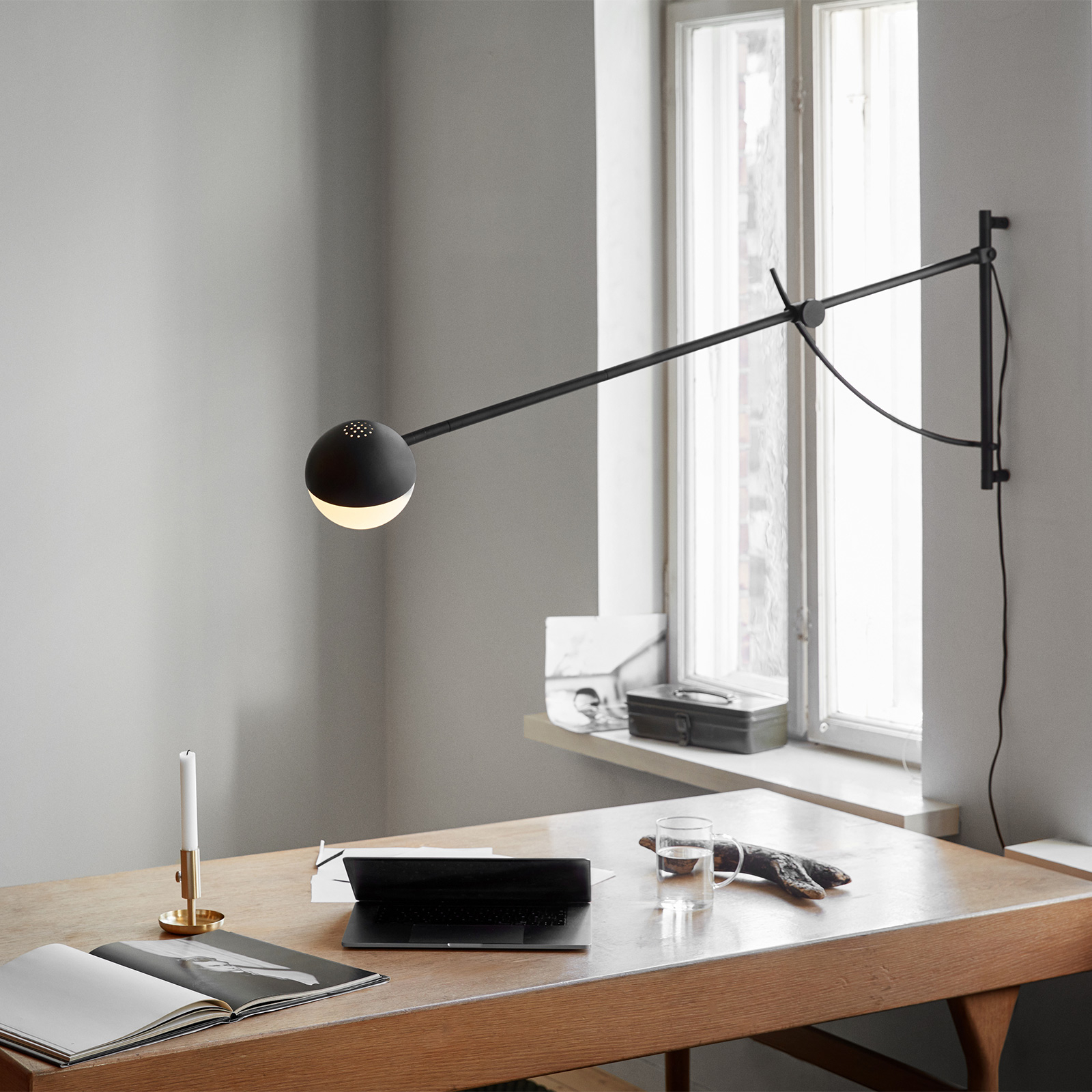 Balancer Wandleuchte Black - Northern