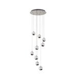 Hayley 9 Hanglamp Clear/Chrome - Lucande