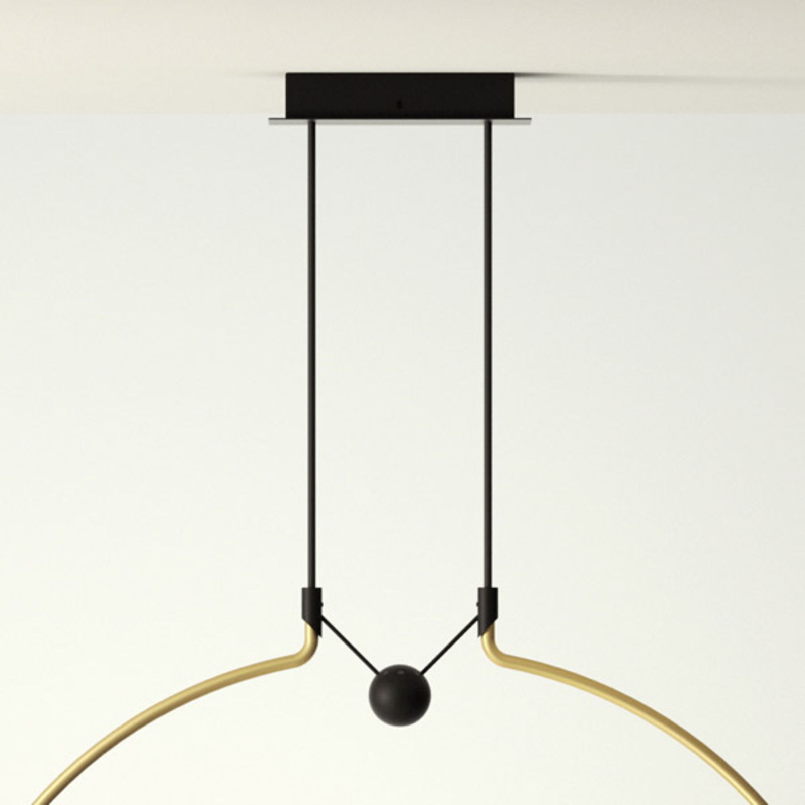 Axolight Liaison P2/M2 Hängelampe gold/schwarz