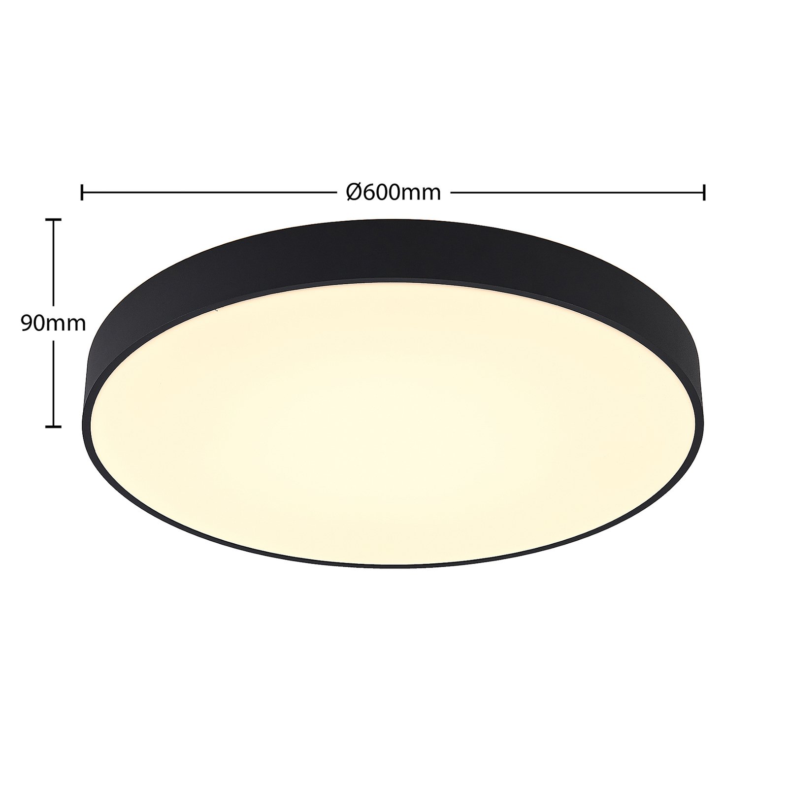 Vanida LED Candeeiro de Tecto Ø60 Black - Arcchio