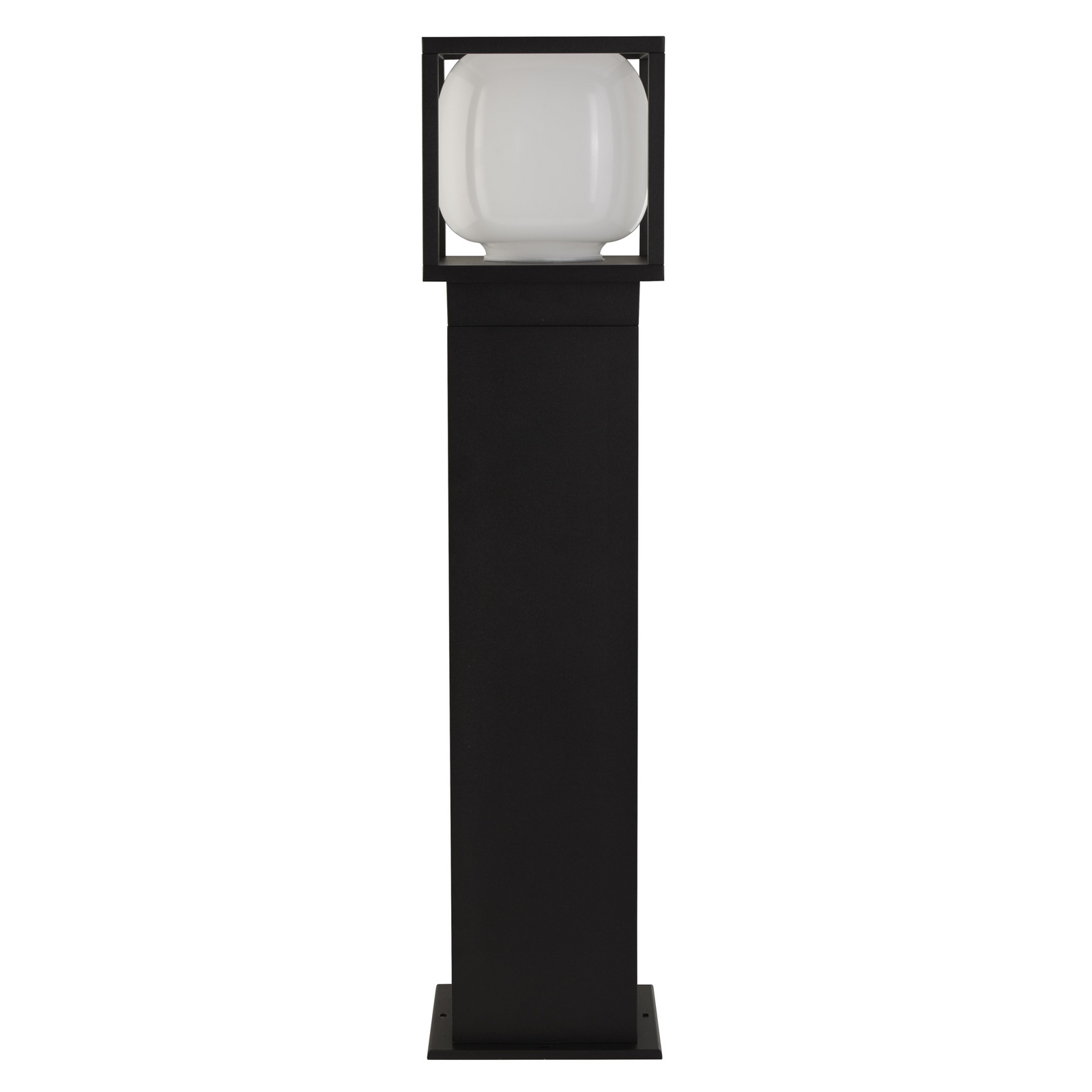 Borne lumineuse LED Athens, IP54, noir, hauteur 65 cm, métal