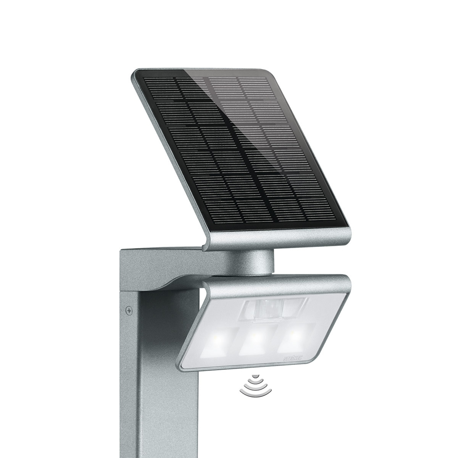 STEINEL XSolar Stand -LED-aurinkovalaisin hopea